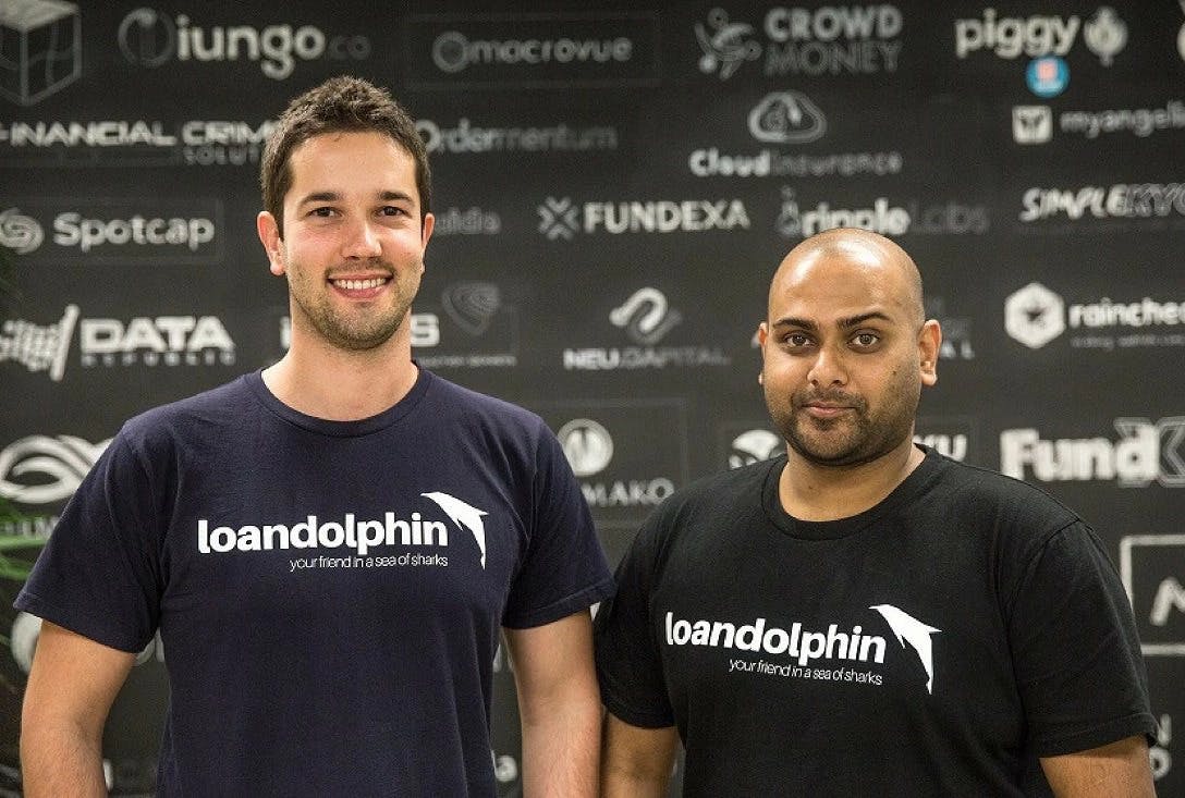 Rod Dutra (L), Co-Founder & CTO at LoanDolphin, and Ranin Mendis (R), Founder & CEO at LoanDolphin