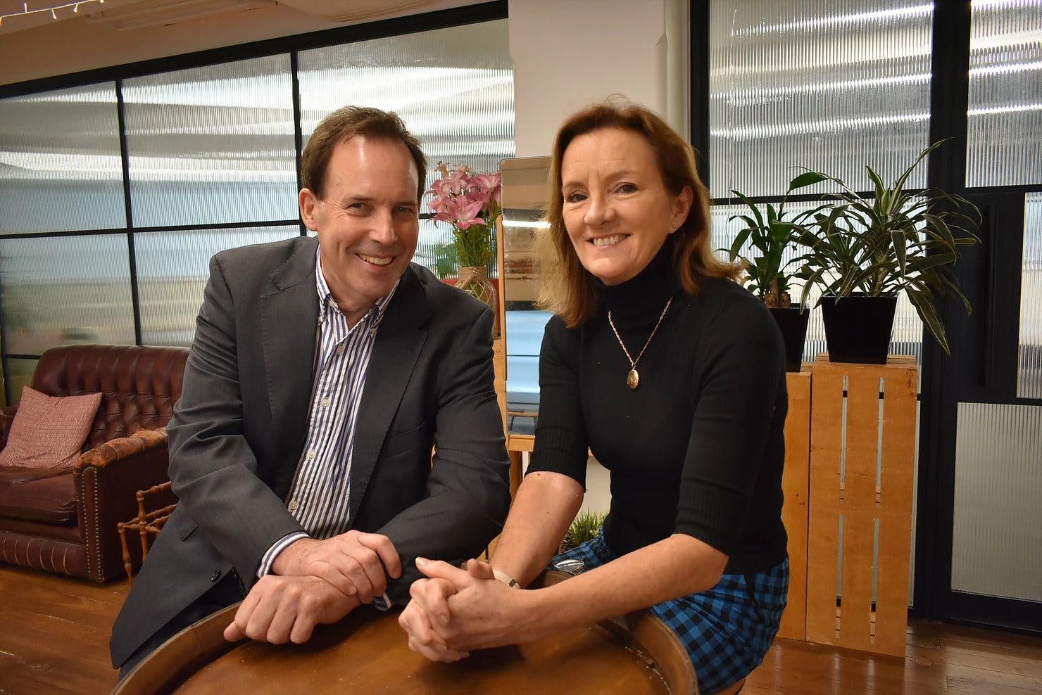 Bruce, CEO & Founder of WordFlow & Caroline, COO of WordFlow and Stone & Chalk Board Member